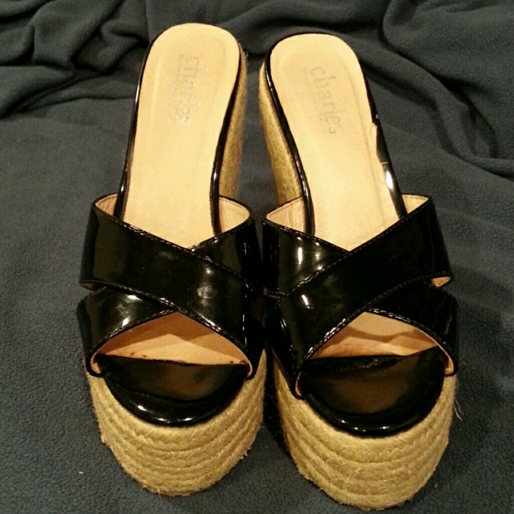 Charles David 6 inch wedge platform shoes
